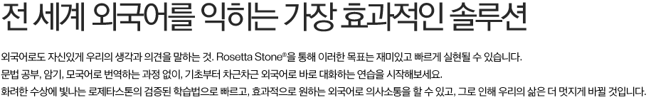 전 세계 외국어를 익히는 가장 효과적인 솔루션